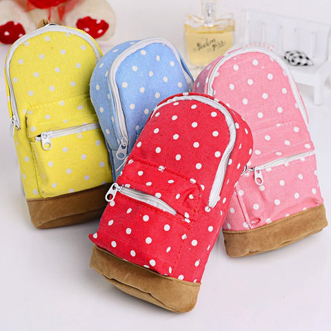 School Bag Pen Case Student&#39;s Canvas Pencil Case Children Pen Bag