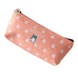 Cute Little Flowerscanvas Stationery Bag Animal Family Pen Bag