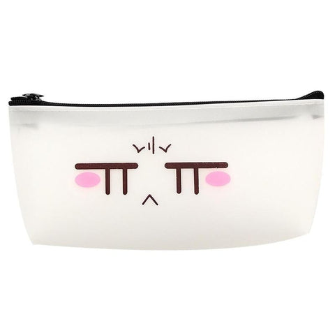 Creative Facial Expression Pencil Pen Case Lovely Pen Bag Office School Supplies Stationery Cosmetic Bag Gifts